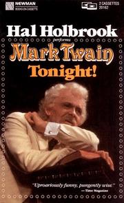 Cover of Mark Twain tonight! by Hal Holbrook