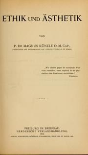 Front cover of Ethik und Asthetik by Magnus Künzle