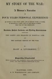 Cover of My story of the war by Mary Ashton Rice Livermore