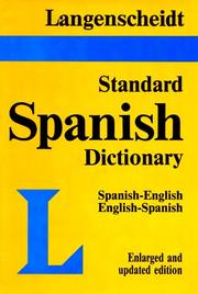 Front cover of Langenscheidt's new standard Spanish dictionary by Colin Smith