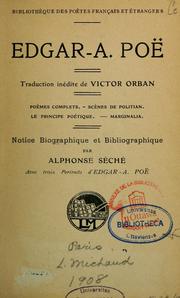 Cover of Edgar-A. Poë by Edgar Allan Poe