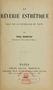 Front cover of La Rêverie esthétique by Paul Souriau