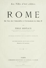 Cover of Rome by Émile Bertaux
