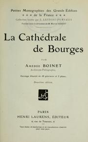 Cover of La cathédrale de Bourges by Amédée Boinet