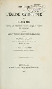 Front cover of Histoire de l'Église catholique en Danemark depuis le neuvième siècle jusqu'au milieu du seizième by Wilhelm Karup