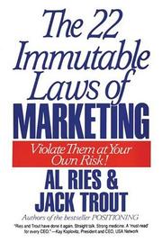 Front cover of The 22 Immutable Laws of Marketing by Jack Trout