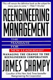 Cover of Reengineering management by James Champy