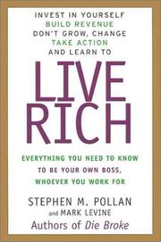 Cover of Live rich by Stephen M. Pollan