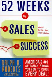 Cover of 52 weeks of sales success by Ralph R. Roberts