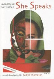 Front cover of She Speaks by Judith Thompson