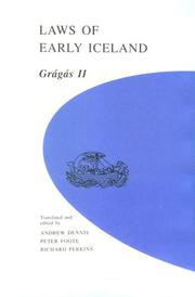 Cover of Laws of early Iceland by Richard Perkins