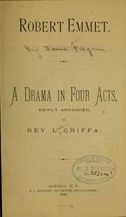 Cover of Robert Emmet by James Pilgrim