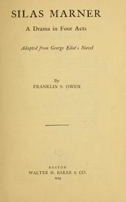 Cover of Silas Marner by Franklin Sanborn Owen