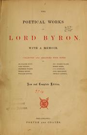 Cover of The poetical works of Lord Byron by Lord Byron