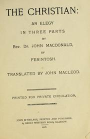 Cover of The Christian by John Macdonald