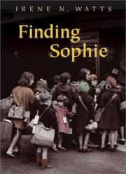 Cover of Finding Sophie by Irene N. Watts