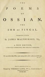 Cover of The poems of Ossian by Ossian