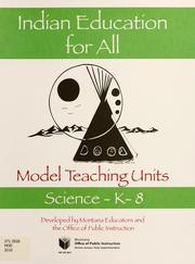 Front cover of Model teaching units by Montana. Office of Public Instruction
