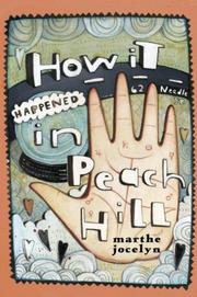Front cover of How It Happened in Peach Hill by Marthe Jocelyn