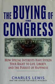 Cover of The buying of the Congress by Charles Lewis