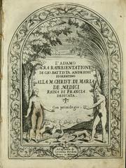 Cover of L'Adamo by Giovanni Battista Andreini