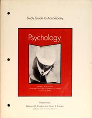 Front cover of Study guide to accompany Psychology by Barbara H. Basden