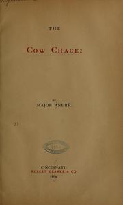 Cover of The cow chace by John André