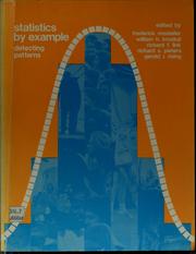 Cover of Statistics by example, detecting patterns by Joint Committee on the Curriculum in Statistics and Probability