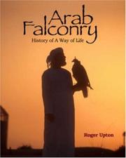 Cover of Arab falconry by Roger Upton