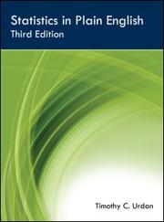 Front cover of Statistics in plain English by Timothy C. Urdan