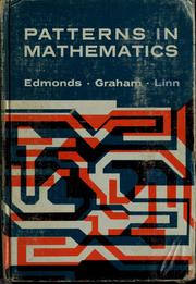 Cover of Patterns in mathematics by George F. Edmonds
