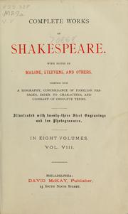 Front cover of Complete Works of Shakespeare in Eight Volumes. Volume VIII (Hamlet / Lover's Complaint / Othello / Passionate Pilgrim / Phoenix and the Turtle / Rape of Lucrece / Romeo and Juliet / Sonnets / Sonnets to Sundry Notes of Music / Venus and Adonis) by William Shakespeare