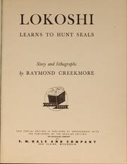 Front cover of Lokoshi learns to hunt seals by Raymond Creekmore