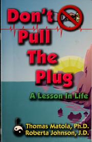 Cover of Don't pull the plug by Thomas Matola