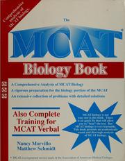 Front cover of The MCAT biology book by Nancy Morvillo