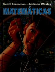 Front cover of Scott Foresman-Addison Wesley matemáticas by Randall I. Charles
