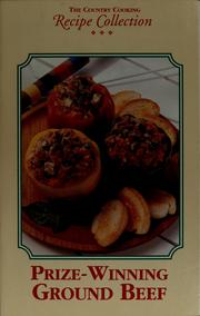 Front cover of Prize-winning ground beef by Mary Beth Jung