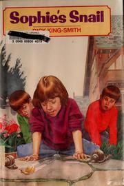 Cover of Sophie's snail by Dick King-Smith