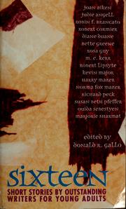Front cover of Sixteen by Donald R. Gallo