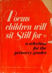 Cover of Poems Children Will Sit Still for by Beatrice Schenk De Regniers