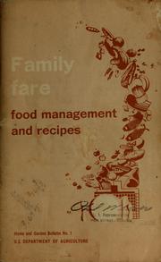 Front cover of Family fare by United States. Bureau of Human Nutrition and Home Economics