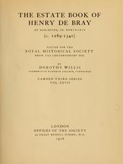Front cover of The estate book of Henry de Bray of Harleston, co. Northants (c. 1289-1340) by Henry de Bray