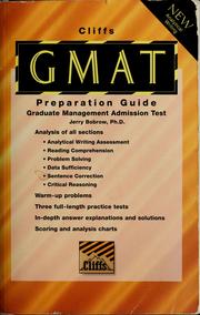Front cover of Cliffs graduate management admission test by Jerry Bobrow