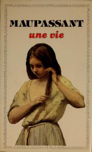 Cover of Une vie by Guy de Maupassant