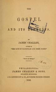 Cover of The Gospel and its elements by James Challen