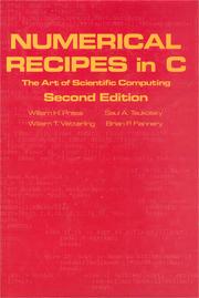 Cover of NUMERICAL RECIPES IN C by William H. Press
