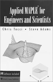 Cover of Applied Maple for engineers and scientists by Christopher Tocci