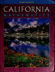 Cover of California mathematics by Jennie Bennett