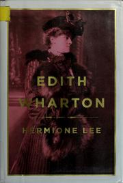 Cover of Edith Wharton by Hermione Lee