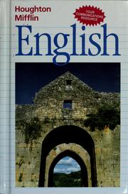 Front cover of Houghton Mifflin English by Shirley M. Haley-James